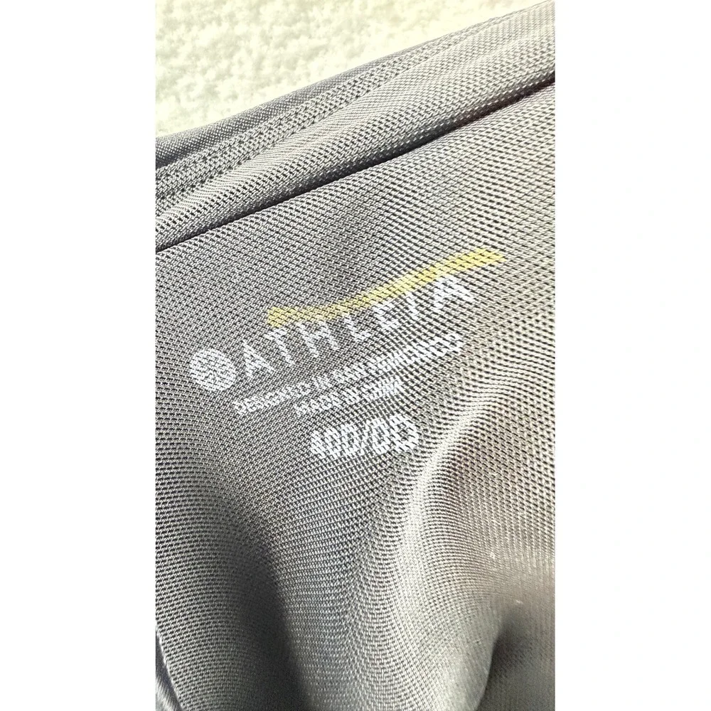 Athleta Womens Black Halter Twist Front Ruched Tankini Top 40D/DD Support